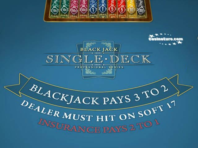 Blackjack s jedným balíčkom kariet